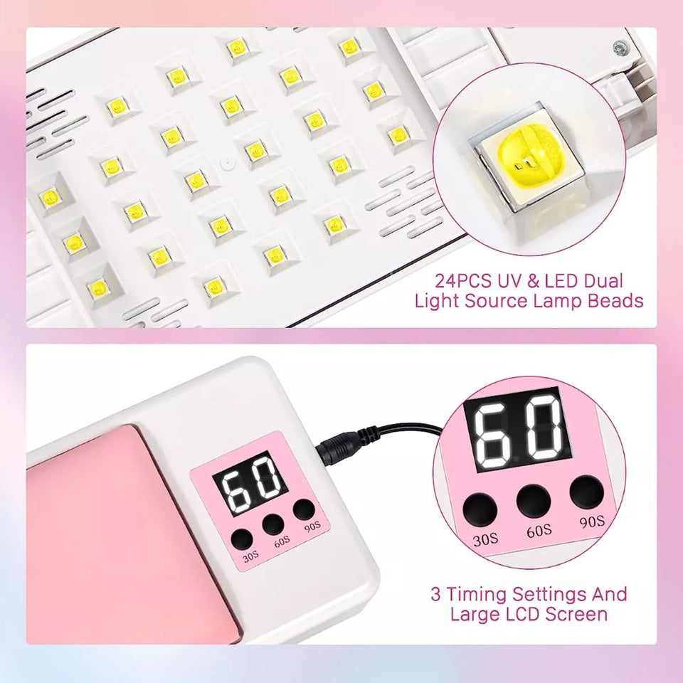 Lampara led uv uñas Manicure Almohada